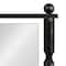 Hello Honey® 47.25" Black Cast Metal Framed Tall Wall Mirror
